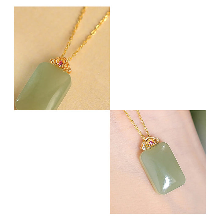 Buddha Stones925 スターリングシルバー 天然和田翡翠 シアン翡翠 幸運の笑う仏陀 蝶のネックレスペンダント - image 46