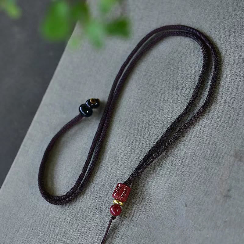 Buddha Stonesの平和バックル銅富幸運ネックレスペンダント