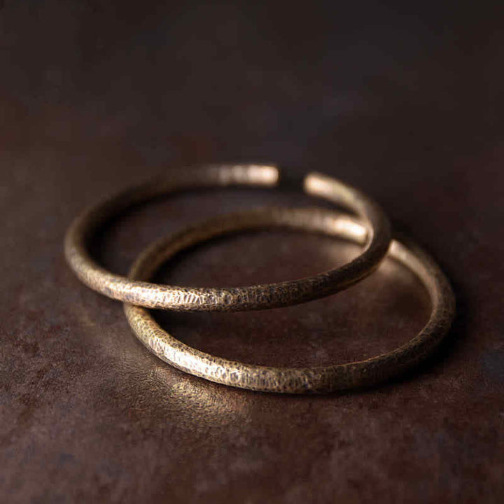 Buddha Stonesの素朴なデザイン銅製バランス調節可能なカフブレスレット