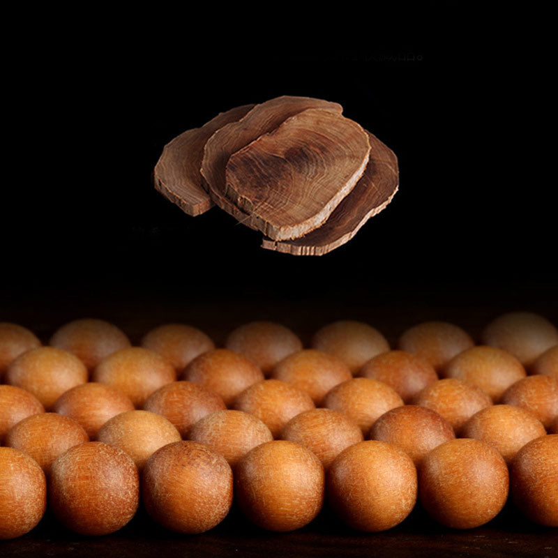 Buddha Stonesチベット白檀 蓮 悟りのチャームMalaブレスレット