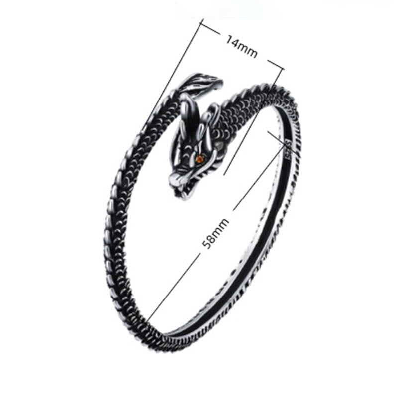 Buddha Stones龍の鱗模様 幸運の守護ブレスレットバングル