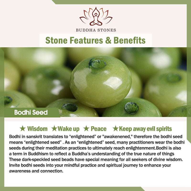 Buddha Stonesロータス シアン 菩提樹 成功ブレスレット
