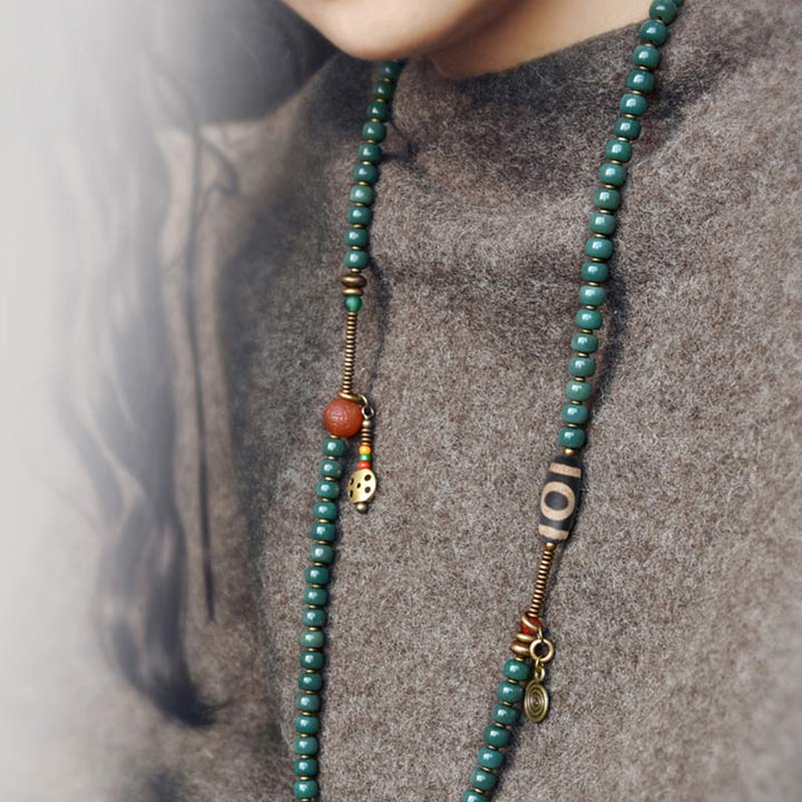 Buddha Stones108 個入りMalaビーズ 菩提樹種 ビーズ 知恵のブレスレット