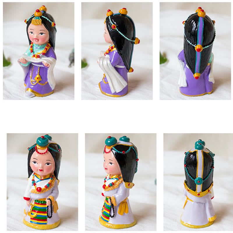 Buddha Stones手描き チベット フィギュア クリエイティブ ホーム オフィス 車 装飾 オーナメント