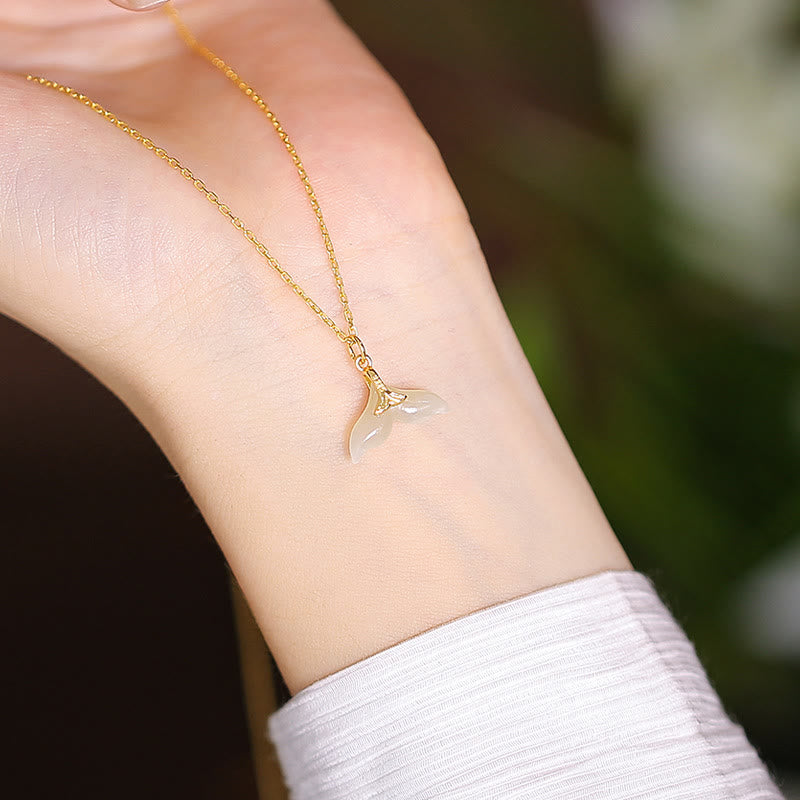 Buddha Stones925 スターリングシルバー 天然和田翡翠 シアン翡翠 幸運の笑う仏陀 蝶のネックレスペンダント - フィッシュテール - image 26