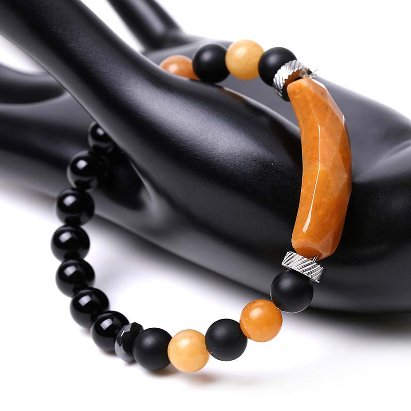 Buddha Stones天然クリスタルブルーアベンチュリンヒーリングブレスレット