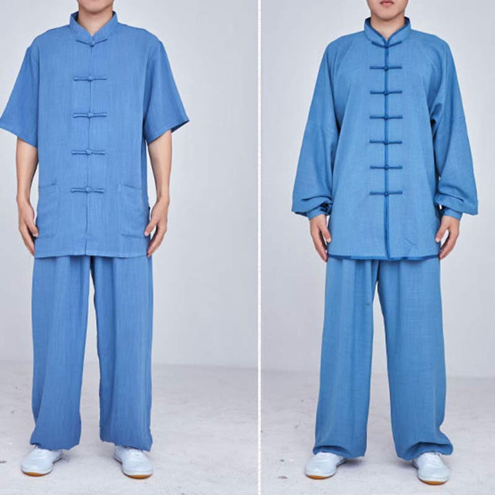 Buddha Stones瞑想禅祈りスピリチュアル太極拳気功練習ユニセックス刺繍服セット - image 35