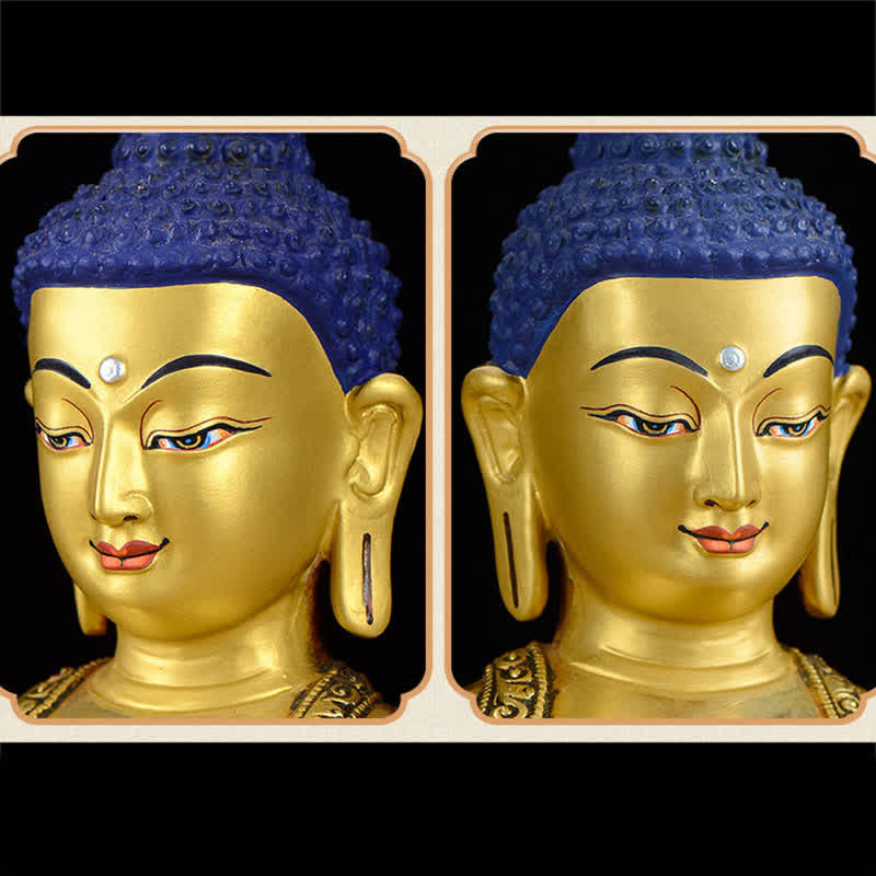 釈迦牟尼仏慈悲の銅像装飾