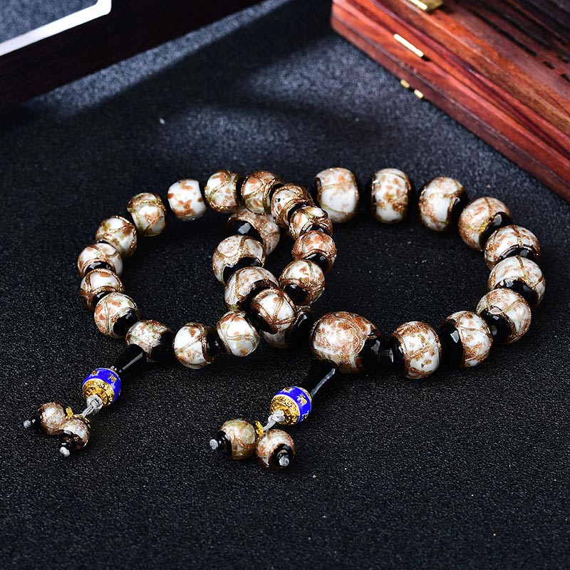 チベット龍脈瑪瑙ヒーリングブレスレット