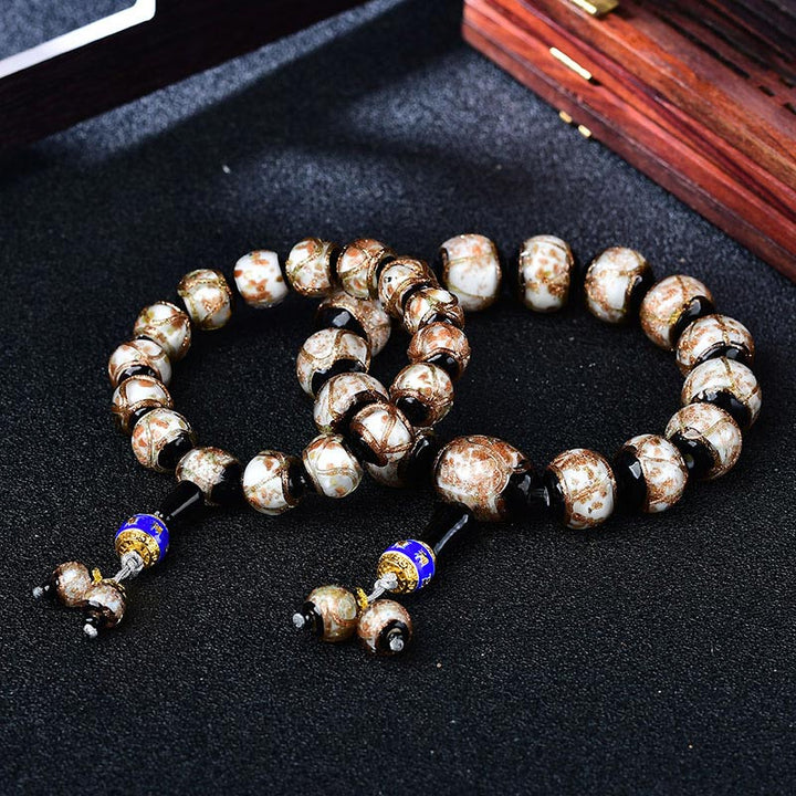 チベット龍脈瑪瑙ヒーリングブレスレット