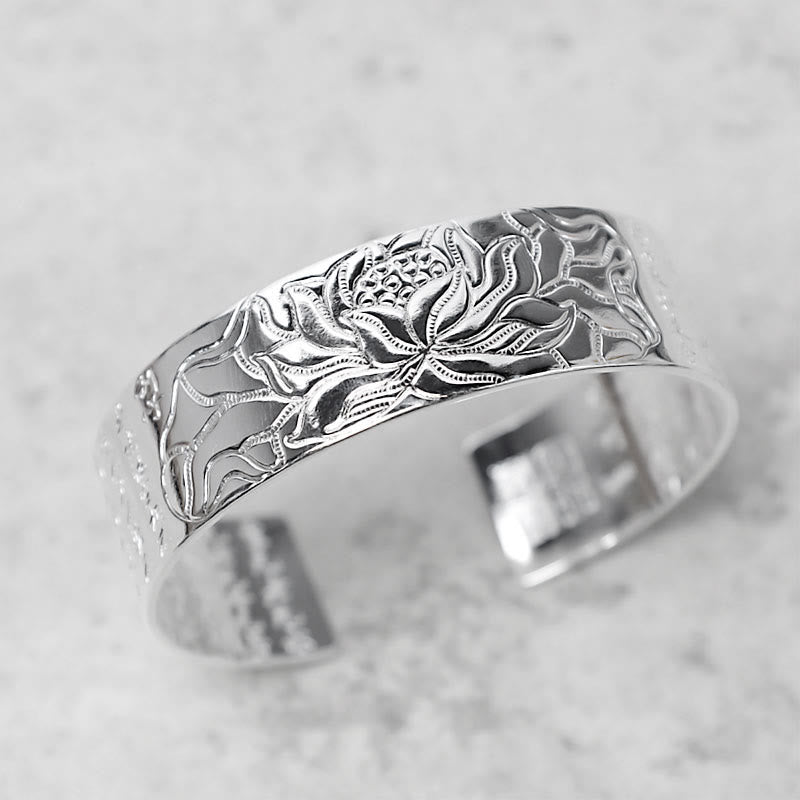 Buddha Stonesチベット蓮白銅幸運ブレスレット