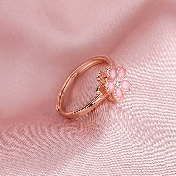 Buddha Stones925スターリングシルバー 桜の祝福チェーンブレスレット 回転リング - image 15