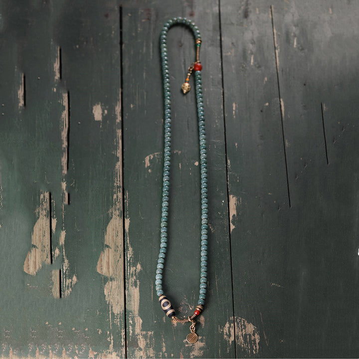 Buddha Stones108 個入りMalaビーズ 菩提樹種 ビーズ 知恵のブレスレット