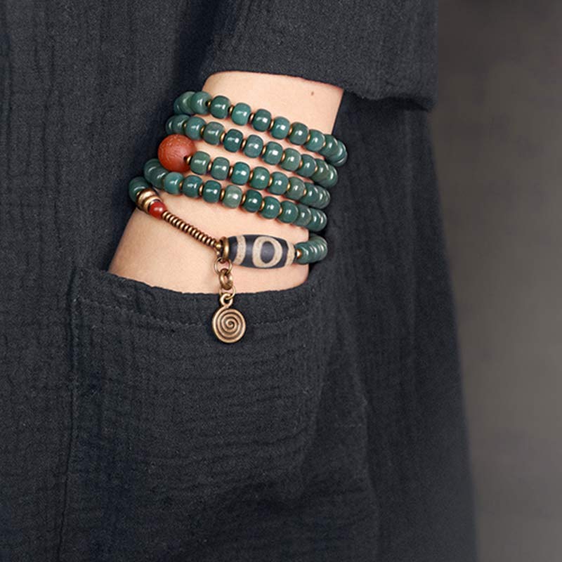 Buddha Stones108 個入りMalaビーズ 菩提樹種 ビーズ 知恵のブレスレット