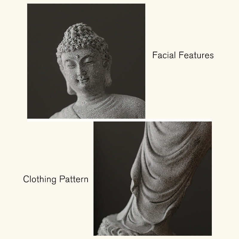 Buddha Stones瞑想仏縁起の良い雲デザイン静寂ホームデコレーション