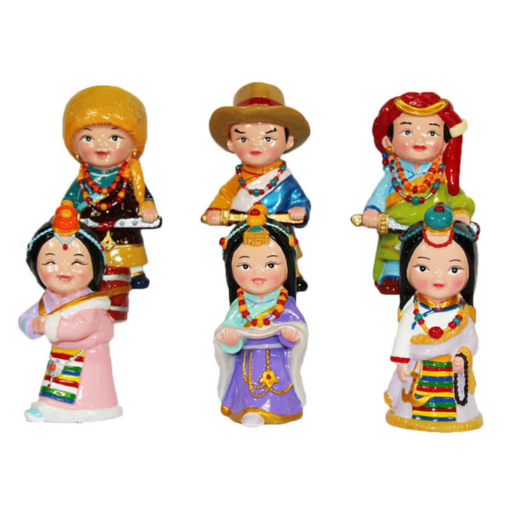 Buddha Stones手描き チベット フィギュア クリエイティブ ホーム オフィス 車 装飾 オーナメント