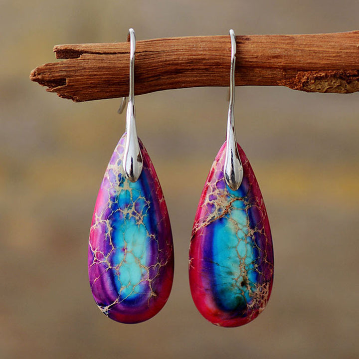 Buddha Stones皇帝石 水晶 幸福のイヤリング