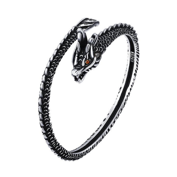 Buddha Stones龍の鱗模様 幸運の守護ブレスレットバングル