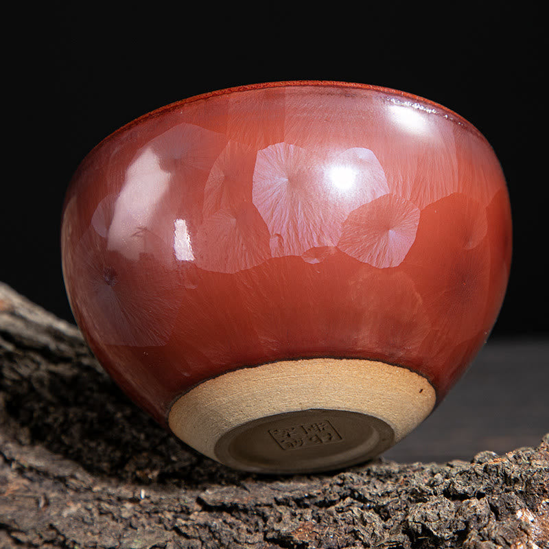 Buddha Stones手作り 中国 建禅 蓮華デザイン 陶器 ティーカップ カンフー ティーカップ