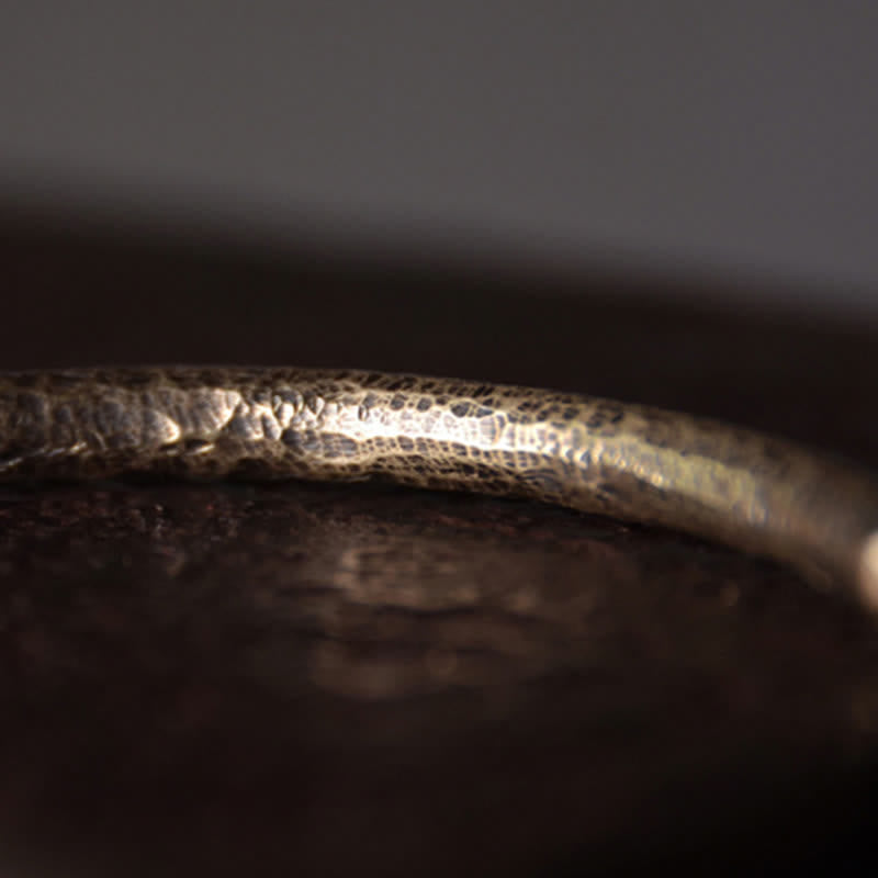 Buddha Stonesの素朴なデザイン銅製バランス調節可能なカフブレスレット