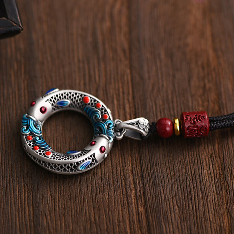 Buddha Stonesの平和バックル銅富幸運ネックレスペンダント