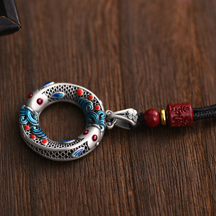 Buddha Stonesの平和バックル銅富幸運ネックレスペンダント