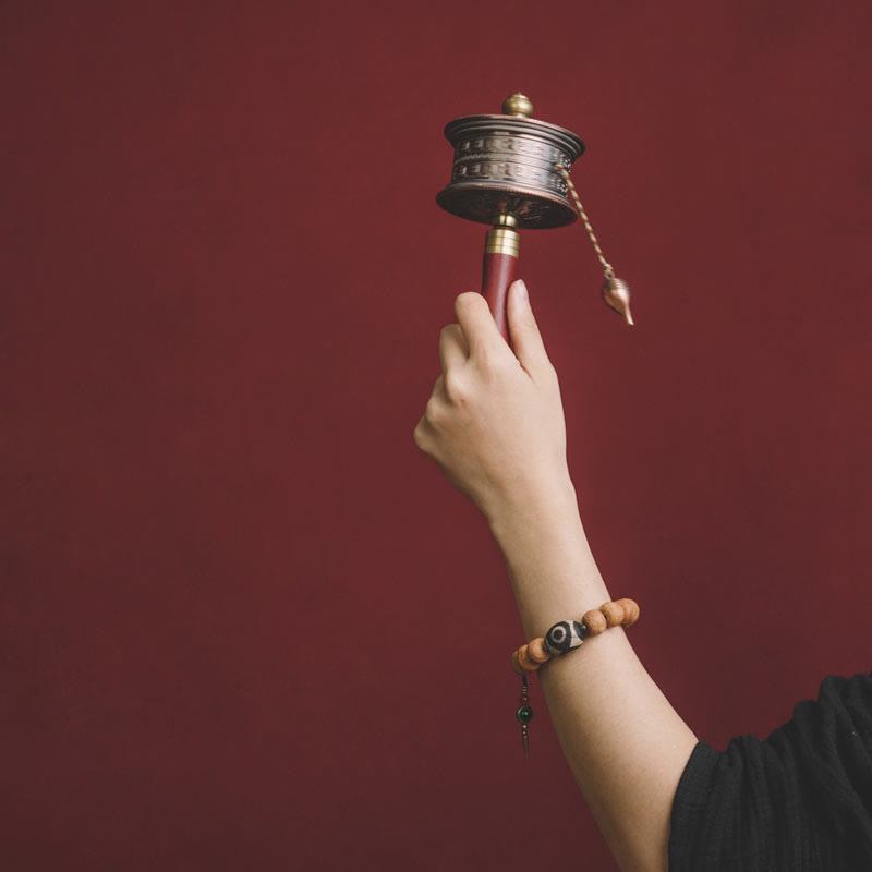 Buddha Stonesチベット菩提樹シードビーズ 平和のお守り 手首用Malaブレスレット