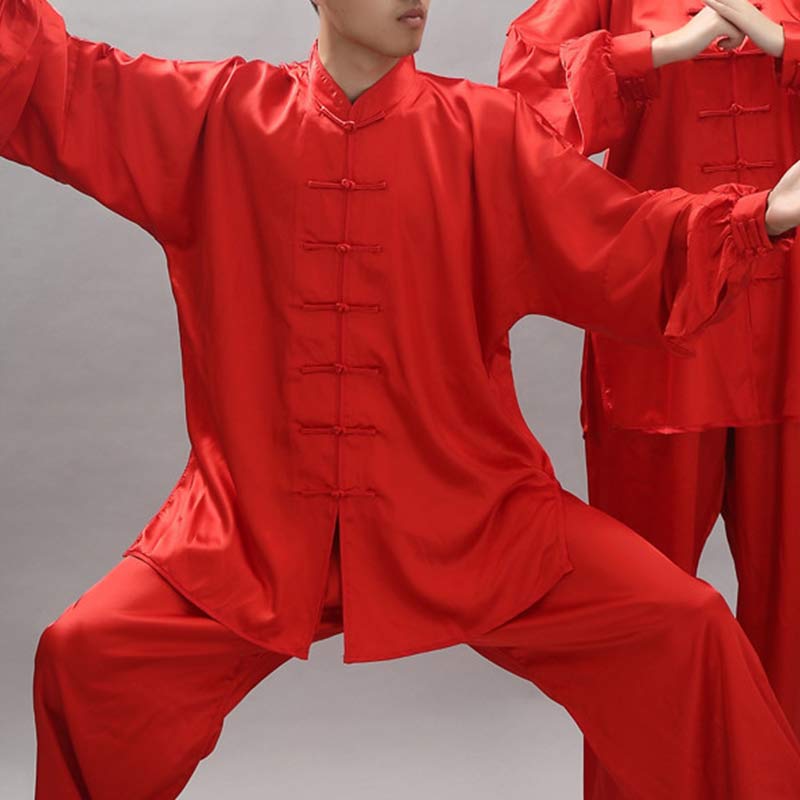 Buddha Stonesシンプルな柄 瞑想 祈り スピリチュアル 禅 太極拳 気功 練習 ユニセックス 服セット - 赤 - 2XL-US/UK/AU/EUサイズにXL - image 22