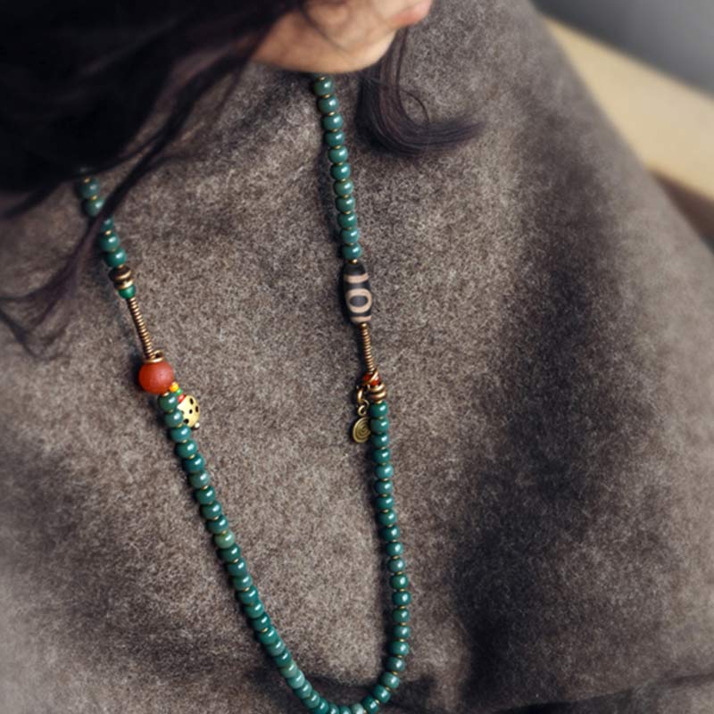 Buddha Stones108 個入りMalaビーズ 菩提樹種 ビーズ 知恵のブレスレット