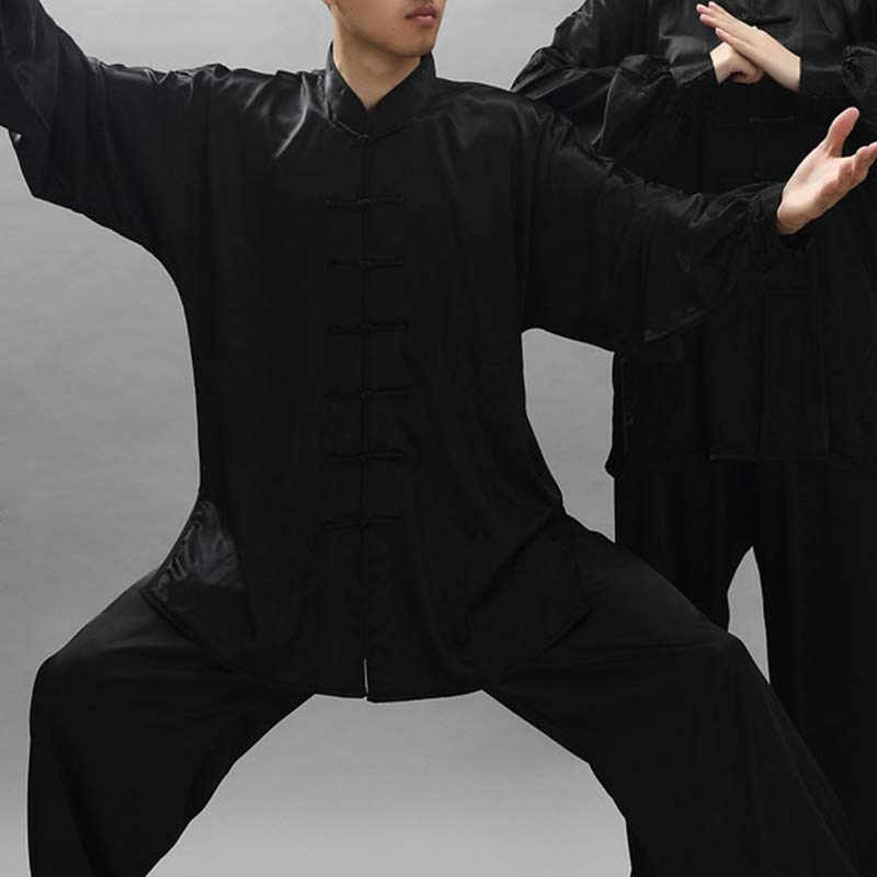 Buddha Stonesシンプルな柄 瞑想 祈り スピリチュアル 禅 太極拳 気功 練習 ユニセックス 服セット - 黒 - 3XL-US/UK/AU/EUサイズ対応- 2XL - image 31