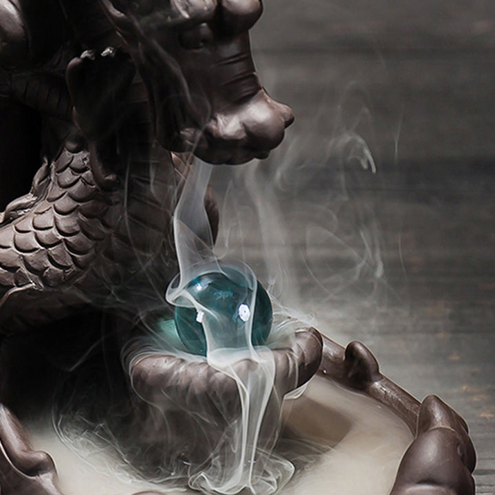 Buddha Stonesチベット龍守護香炉装飾