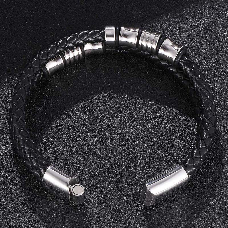 Buddha Stonesの重ね革編み幸運ブレスレット