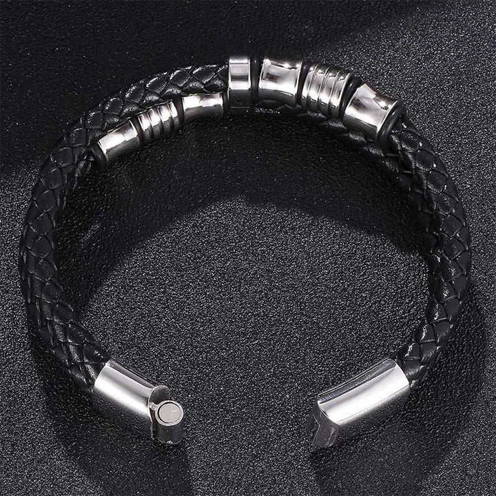 Buddha Stonesの重ね革編み幸運ブレスレット