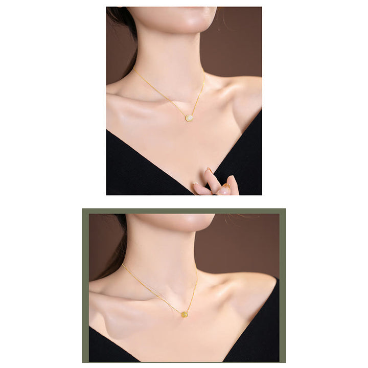 Buddha Stones925 スターリングシルバー 天然和田翡翠 シアン翡翠 幸運の笑う仏陀 蝶のネックレスペンダント - image 32