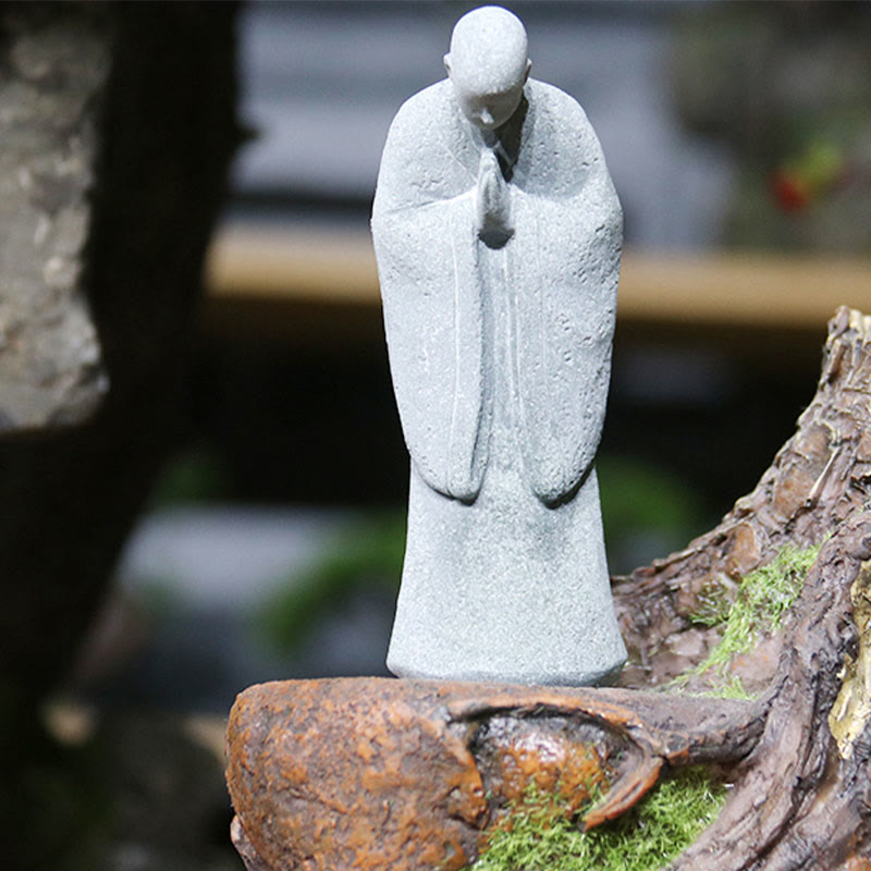 Buddha Stones瞑想 仏陀 僧侶 静寂 家の装飾