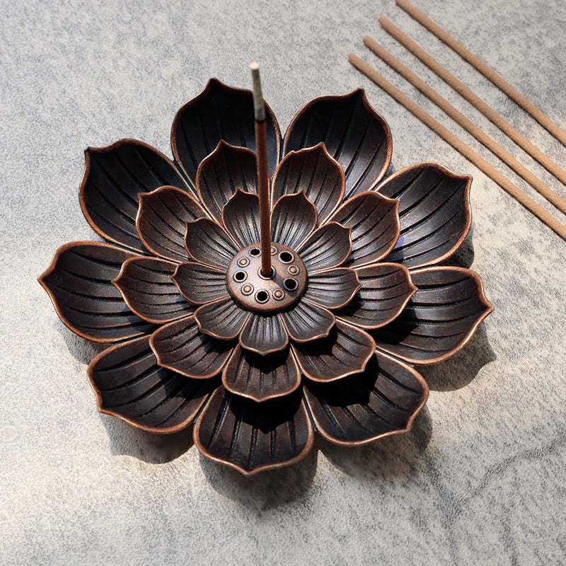 Buddha Stonesクリエイティブ六穴蓮香炉