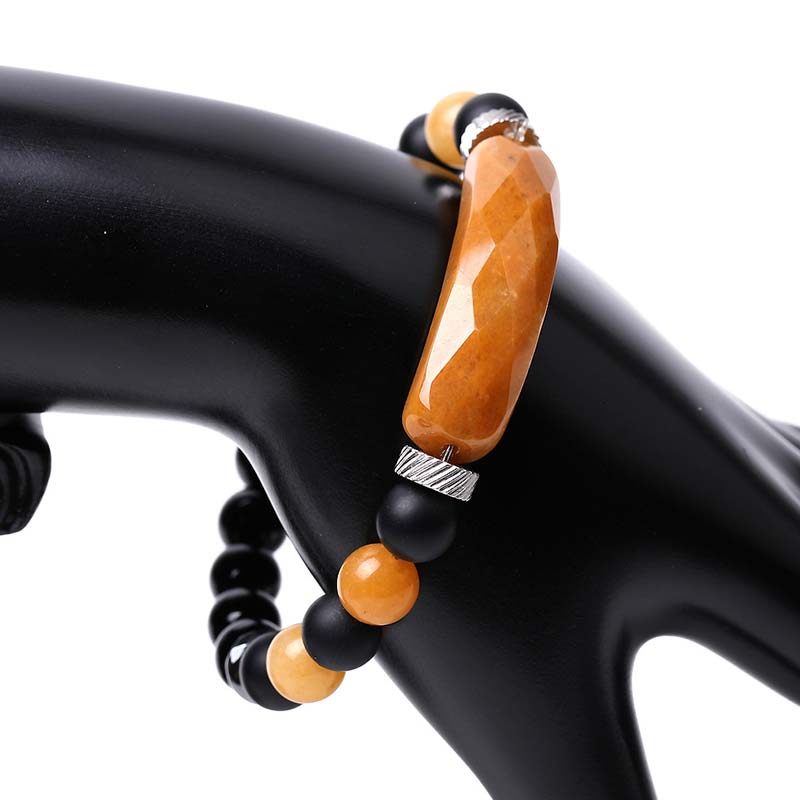 Buddha Stones天然クリスタルブルーアベンチュリンヒーリングブレスレット