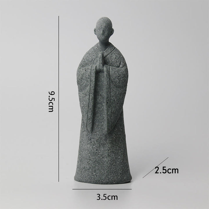 Buddha Stones瞑想 仏陀 僧侶 静寂 家の装飾