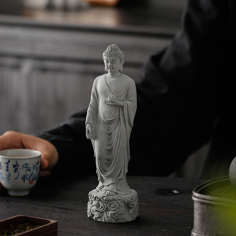 Buddha Stones瞑想仏縁起の良い雲デザイン静寂ホームデコレーション