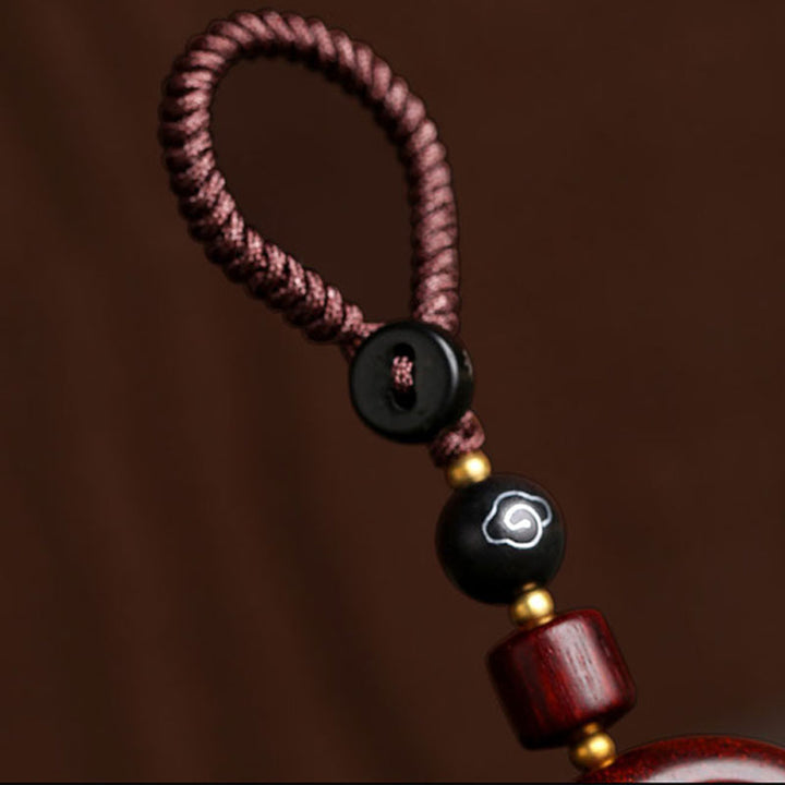 Buddha Stonesチベット小葉紫檀幸運 守護 回転飾り - image 11