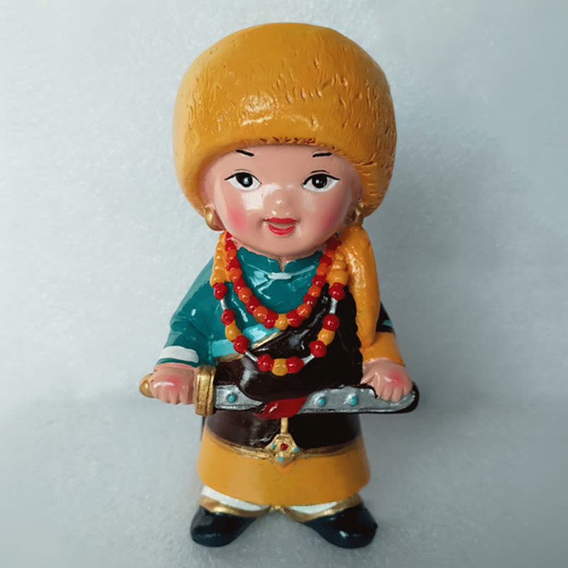 Buddha Stones手描き チベット フィギュア クリエイティブ ホーム オフィス 車 装飾 オーナメント