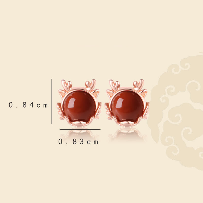 ❗❗❗フラッシュセール -Buddha Stones925 スターリングシルバー 龍年 辰砂 赤瑪瑙 龍守護ブレスレットネックレス ペンダント イヤリング リング - image 12
