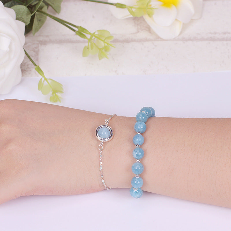 サンストーン ストロベリークォーツ クリスタル ガーネット ポジティブ パワーストーンブレスレット Buddha Stones
