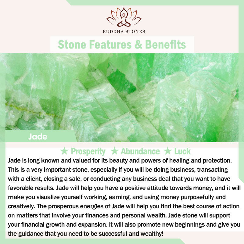Buddha Stones翡翠の豊穣の幸運の指輪