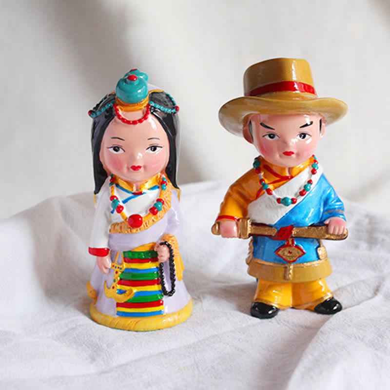 Buddha Stones手描き チベット フィギュア クリエイティブ ホーム オフィス 車 装飾 オーナメント