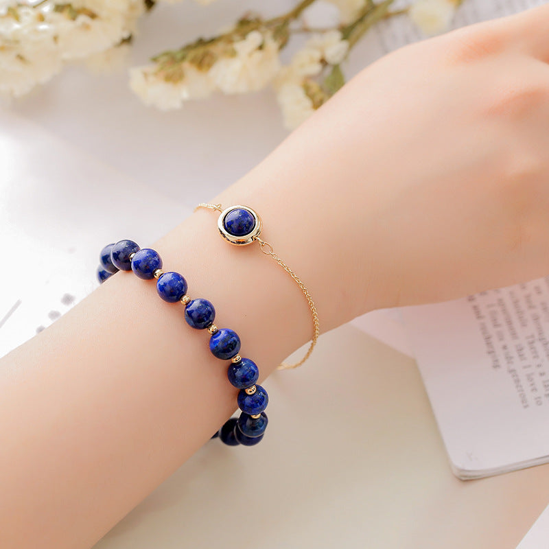 サンストーン ストロベリークォーツ クリスタル ガーネット ポジティブ パワーストーンブレスレット Buddha Stones