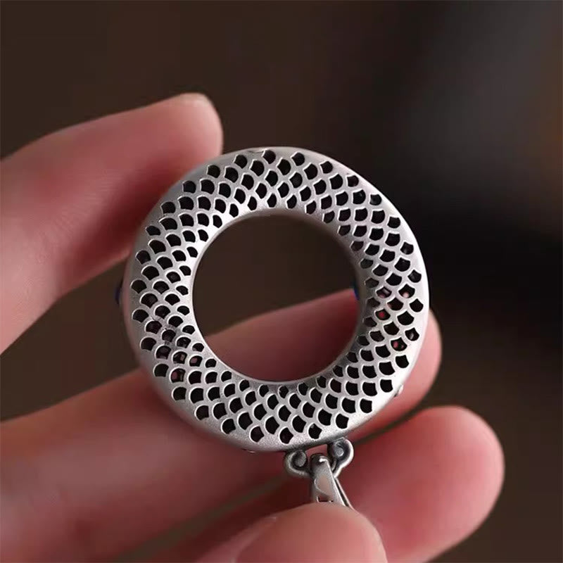 Buddha Stonesの平和バックル銅富幸運ネックレスペンダント