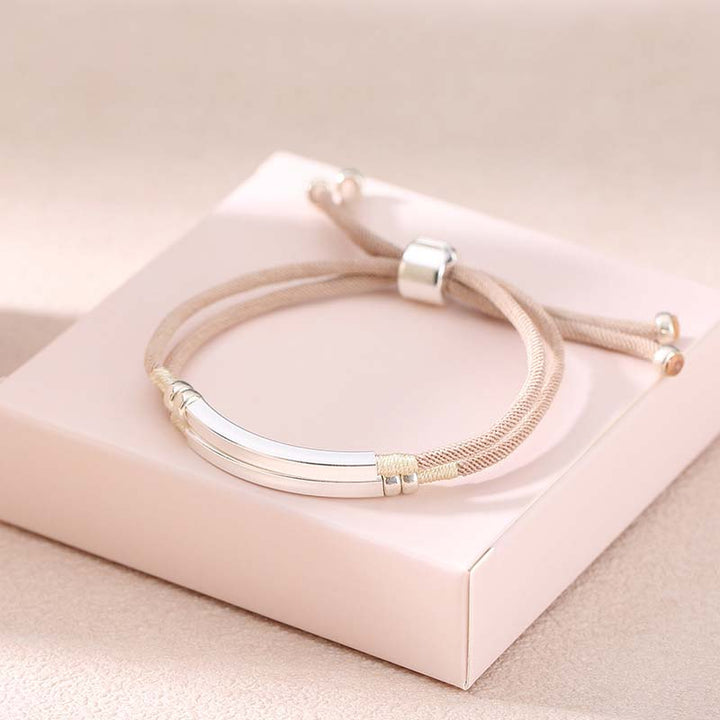 Buddha Stones925 スターリングシルバー レッドストリング レイヤードブレイドブレスレット