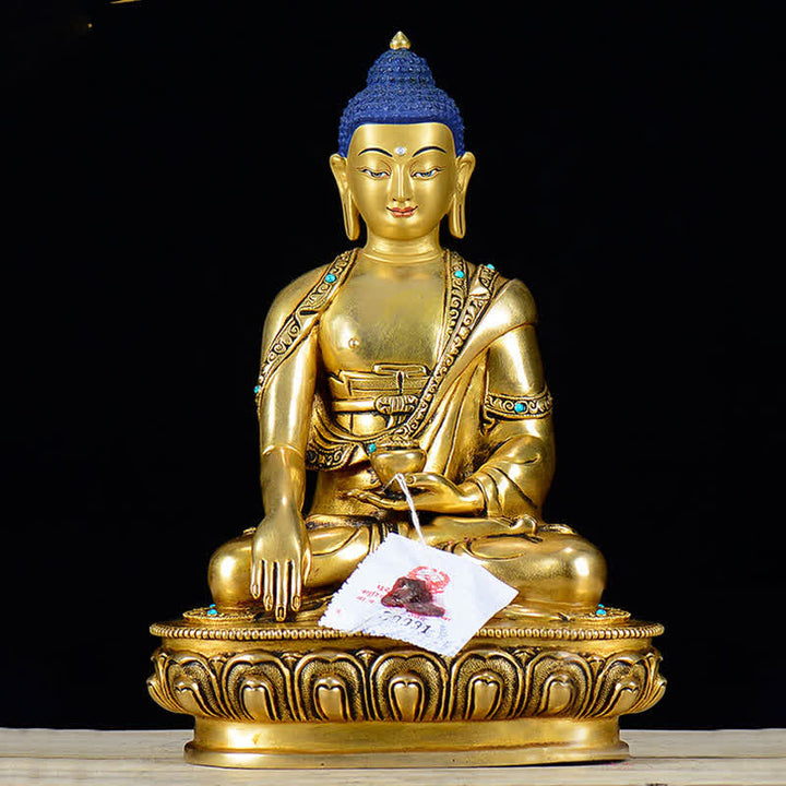 釈迦牟尼仏慈悲の銅像装飾
