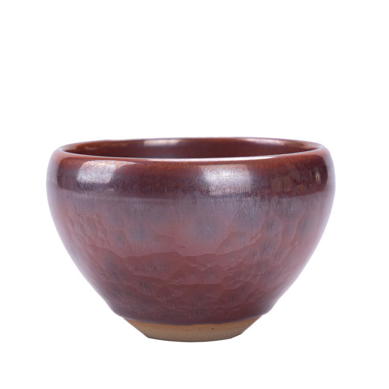 Buddha Stones手作り 中国 建禅 蓮華デザイン 陶器 ティーカップ カンフー ティーカップ